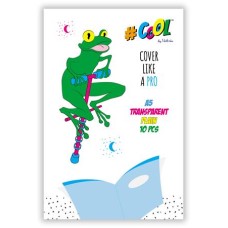 Öntapadó füzet- és könyvborító, A5, COOL BY VICTORIA, víztiszta