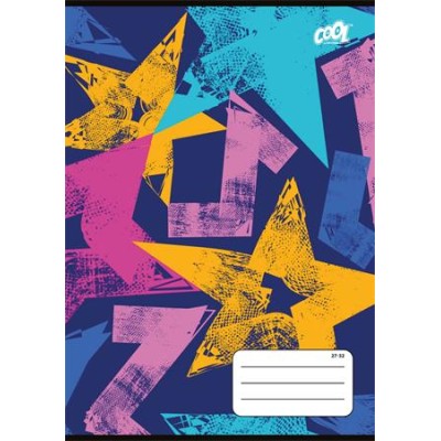 Füzet, tűzött, A5, kockás, 32 lap, COOL BY VICTORIA "Pop Stars", "27-32"