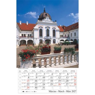 Naptár, fali, CSG, "Magyar Városok"