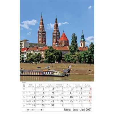 Naptár, fali, CSG, "Magyar Városok"