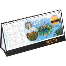 Naptár, asztali, álló, CSÍZIÓ, "Öko", fekete