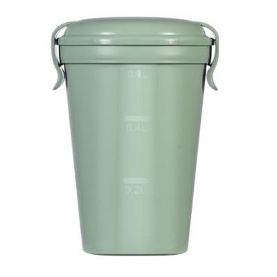Ételtartó pohár, 600ml, műanyag, CURVER, "Lunch&Go", zöld