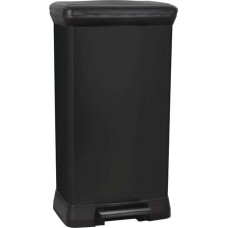 Pedálos szemetes, fémhatású, 50 l, CURVER, fekete