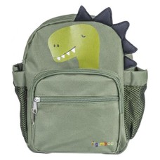 Hátizsák, ovis, 3 rekeszes, "Gimboo", dinoszaurusz, zöld