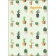 Naptár, tervező, A5, heti, DAYLINER, "Colors", Cactus