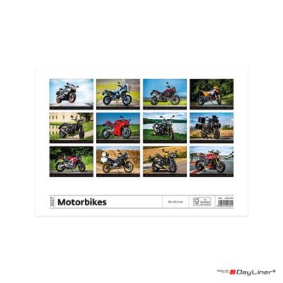 Naptár, fali, DAYLINER, "Motorbikes"