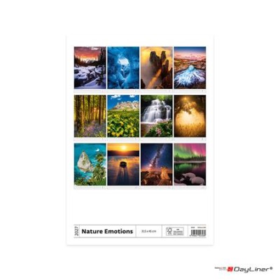 Naptár, fali, DAYLINER, "Foto&Natura"