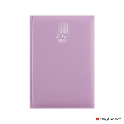 Naptár, tervező, A5, napi, DAYLINER, "MyPastel", lila