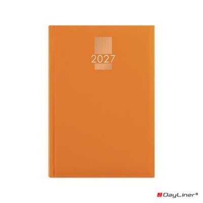 Naptár, tervező, A5, napi, DAYLINER, "MyPastel", narancs