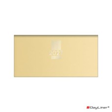 Zsebnaptár, fekvő elrendezésű, DAYLINER, "MyPastel", sárga