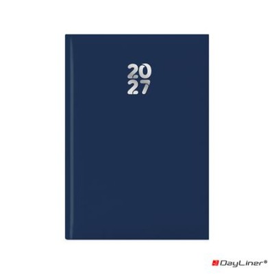 Naptár, tervező, A5, heti, DAYLINER, "Pannon", sötétkék