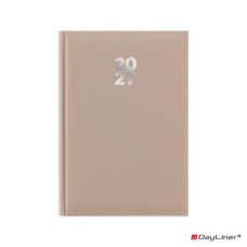 Naptár, tervező, A5, napi, DAYLINER, "Pannon", natúr