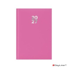 Naptár, tervező, A5, napi, DAYLINER, "Pannon", fuchsia