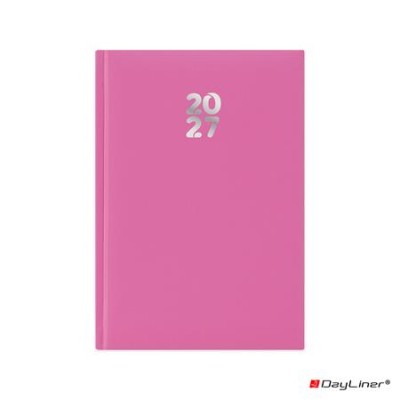 Naptár, tervező, A5, napi, DAYLINER, "Pannon", fuchsia