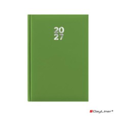 Naptár, tervező, A5, napi, DAYLINER, "Pannon", világoszöld