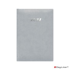 Naptár, tervező, A5, napi, DAYLINER, "Pellana", szürke