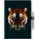 Naptár, tervező, A5, heti, DAYLINER, "InSpiral", tiger