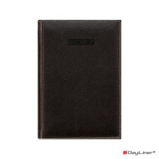 Naptár, tervező, B5, heti, DAYLINER, "Sherwood", fekete