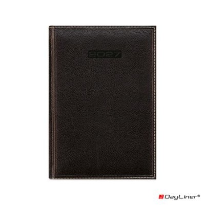 Naptár, tervező, B5, heti, DAYLINER, "Sherwood", fekete