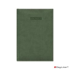 Naptár, tervező, B5, heti, DAYLINER "Sherwood", zöld