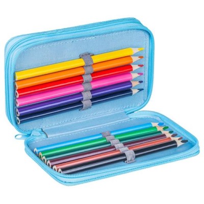 Tolltartó, töltött, 2 emeletes, cipzáras, "Gimboo Jumbo", gamer, kék Tolltartó, töltött, 2 emeletes, cipzáras, "Gimboo Jumbo", gamer, kék