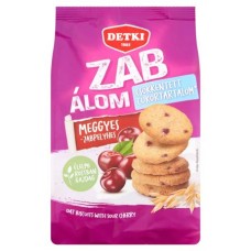 Omlós keksz, 150 g, DETKI "Zabálom", meggyes-zabpelyhes