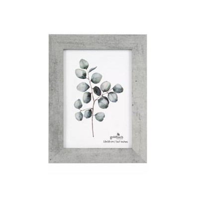 Képkeret, fa, 13x18 cm, "Goldbuch Beton", beton