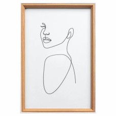 Képkeret, fa, 20x30 cm, "Silhouette", bükkfa