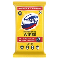 Nedves törlőkendő, 100 db, DOMESTOS "XXL citrus"