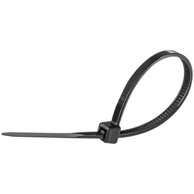 Kábelkötegelő, gyorskötöző, 2,5x100mm, DONAU "Tech", fekete
