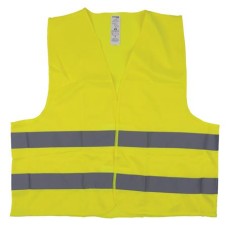 Mellény, jól láthatósági, 2XL méret, DONAU "Safety", sárga