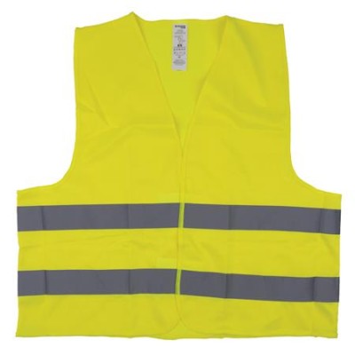 Mellény, jól láthatósági, 2XL méret, DONAU "Safety", sárga