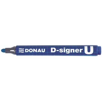 Alkoholos marker, 2-4 mm, kúpos, DONAU "D-signer U", kék