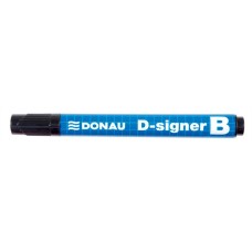 Táblamarker, 2-4 mm, kúpos, DONAU "D-signer B"", fekete