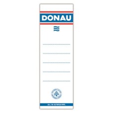 Cserecímke, iratrendezőhöz, öntapadó, 54x153 mm, DONAU, fehér