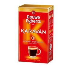 Kávé, pörkölt,őrölt, vákuumos csomagolásban, 225 g, DOUWE EGBERTS "Karaván" normál pörkölés