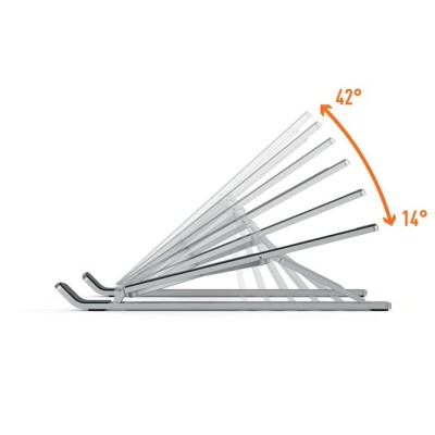 Notebookállvány, asztali, DURABLE "FOLD", ezüst Notebookállvány, asztali, DURABLE "FOLD", ezüst