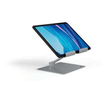 Tablet tartó állvány, asztali, DURABLE "RISE", ezüst