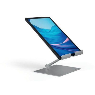 Tablet tartó állvány, asztali, DURABLE "RISE", ezüst
