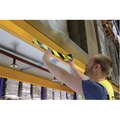 Jelölőszalag, 50 mm x 33 m, 0,16 mm, DURABLE "DURALINE", sárga-fekete