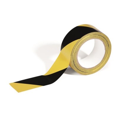 Jelölőszalag, 50 mm x 33 m, 0,16 mm, DURABLE "DURALINE", sárga-fekete