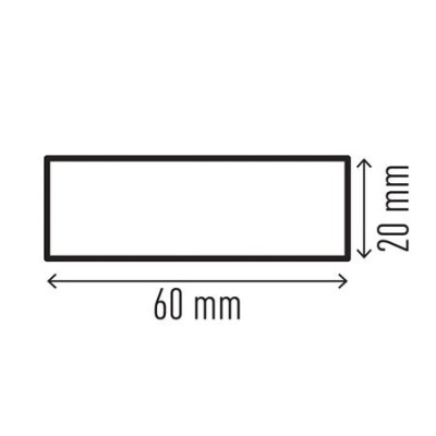 Felületvédő profil, DURABLE "S20", sárga-fekete