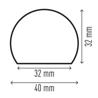 Felületvédő profil, DURABLE "S32R", sárga-fekete