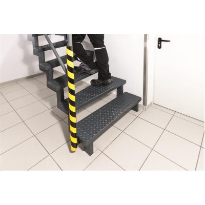 Csővédő profil, DURABLE "P30", sárga-fekete