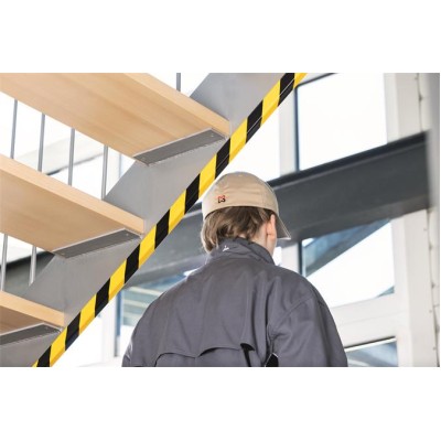 Élvédő profil, DURABLE "E8", sárga-fekete