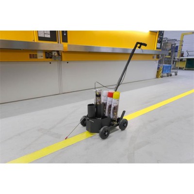 Padlójelölő kocsi, festékszóróhoz, DURABLE "Duraline® EasyTrack"
