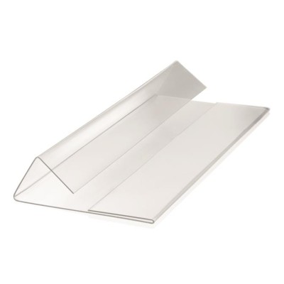 Logisztikai zseb,  behajtható, 1/2 A5, fekvő, DURABLE "HARD COVER", átlátszó