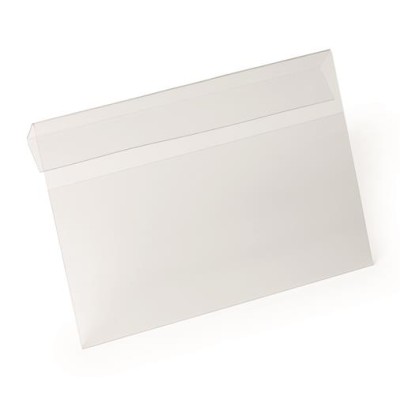 Logisztikai zseb,  behajtható, A5, fekvő, DURABLE "HARD COVER", átlátszó