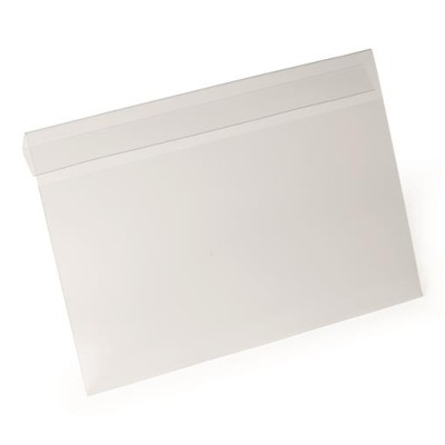 Logisztikai zseb, behajtható, A4, fekvő, DURABLE "HARD COVER", átlátszó