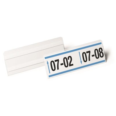 Logisztikai zseb, 210x74 mm, fekvő, DURABLE "HARD COVER", öntapadó csíkkal, átlátszó